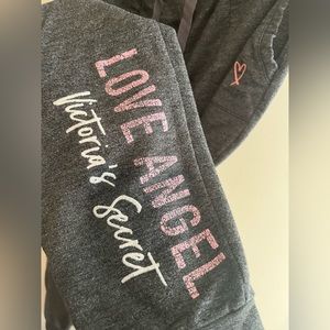 Victoria Secret Love Angel Grey joggers Size XS
